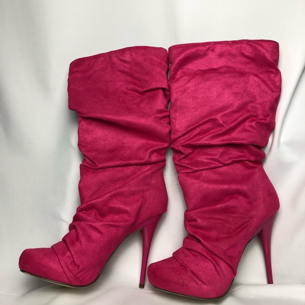 Michael Antonio Pink Heel Boots
